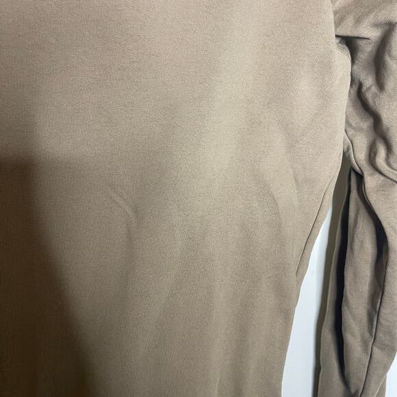 Officine Generale Daily Classic tan unisex crewneck cotton pullover sweatshirt S - Picture 3 of 5